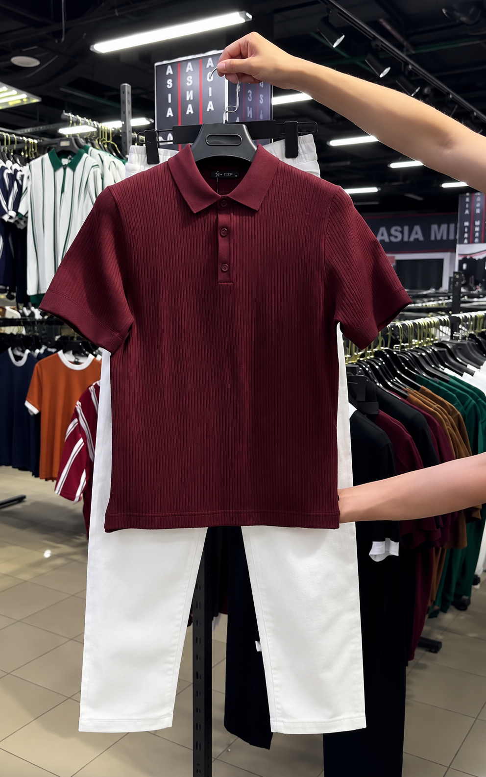 Pack of 3 Men’s Premium Polo Shirt & Trouser Set