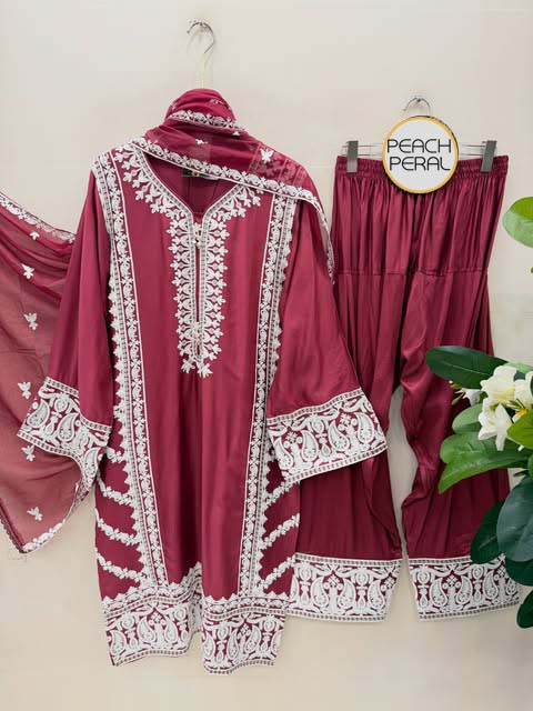 New Style Kashmiri Frshi Shalwar Suit 3pcs