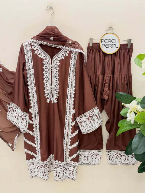 New Style Kashmiri Frshi Shalwar Suit 3pcs