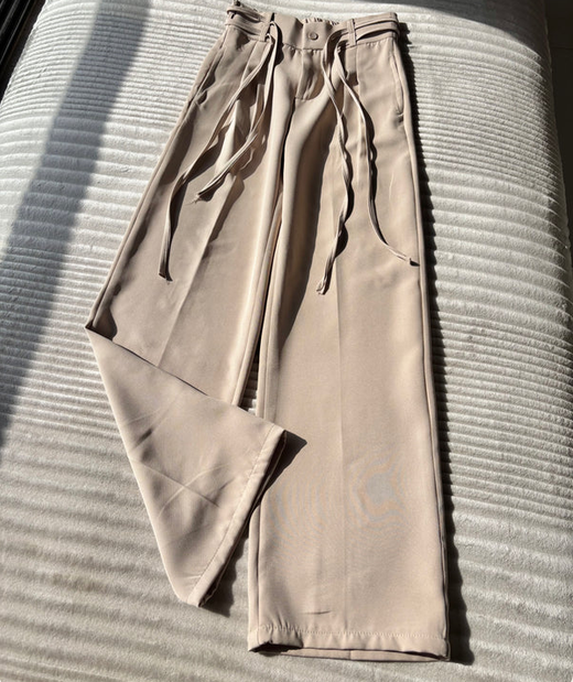 Pack of 4 Women Pleated Wrap-Belt Trouser