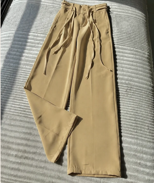 Pack of 4 Women Pleated Wrap-Belt Trouser