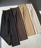 Pack of 4 Women Pleated Wrap-Belt Trouser