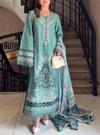 TRENDY WOMEN’S EMBROIDERED 3-PIECE SUIT