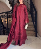 TRENDY WOMEN’S EMBROIDERED 3-PIECE SUIT