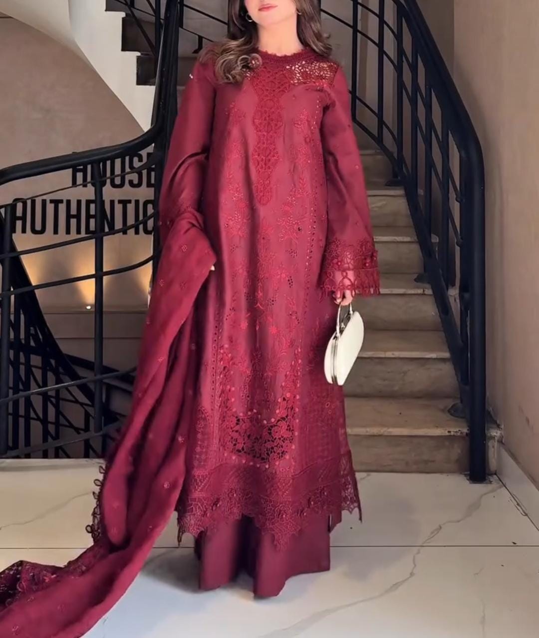 TRENDY WOMEN’S EMBROIDERED 3-PIECE SUIT
