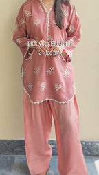 Pack of 2 Embroidered 2-Piece Sets for Women
