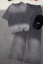 Pack of 2 Stone Trousers with Plazo For Women