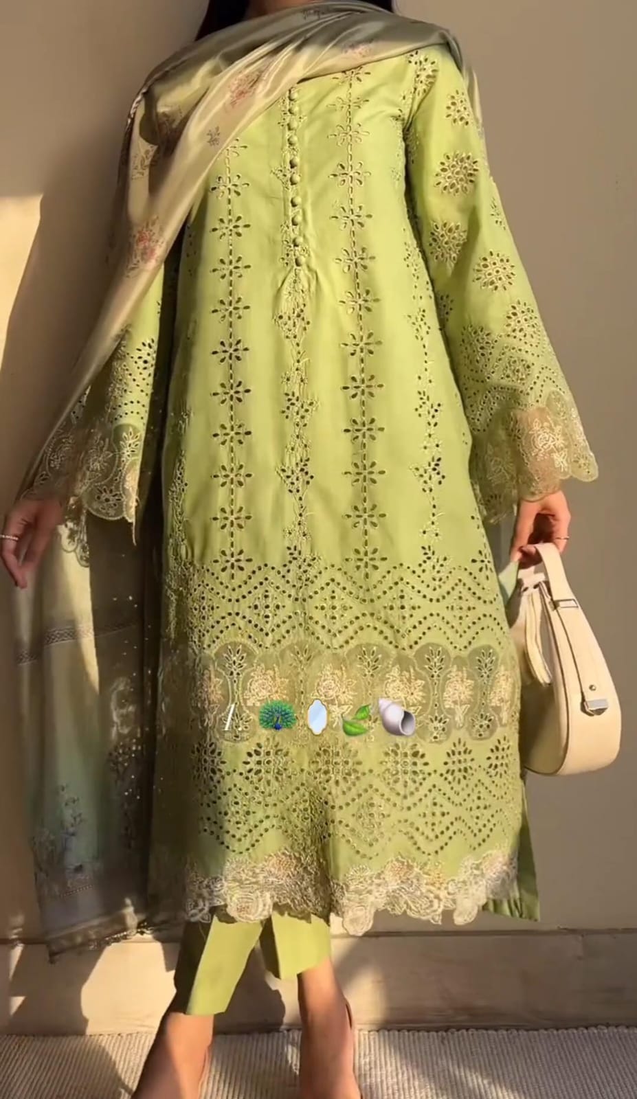 Pack of 2 Women’s Embroidered 3-Piece Suits