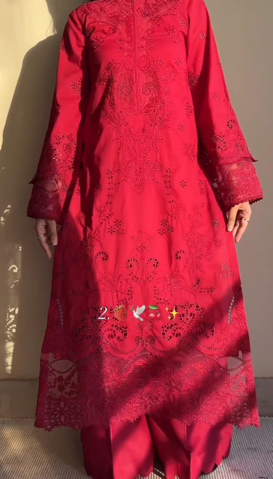 Pack of 2 Women’s Embroidered 3-Piece Suits