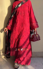 Pack of 2 Women’s Embroidered 3-Piece Suits