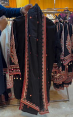 Premium Embroidered 3-Piece Suit