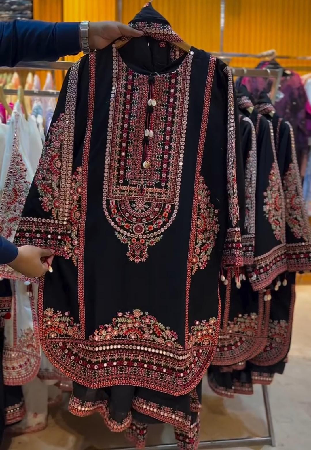 Premium Embroidered 3-Piece Suit