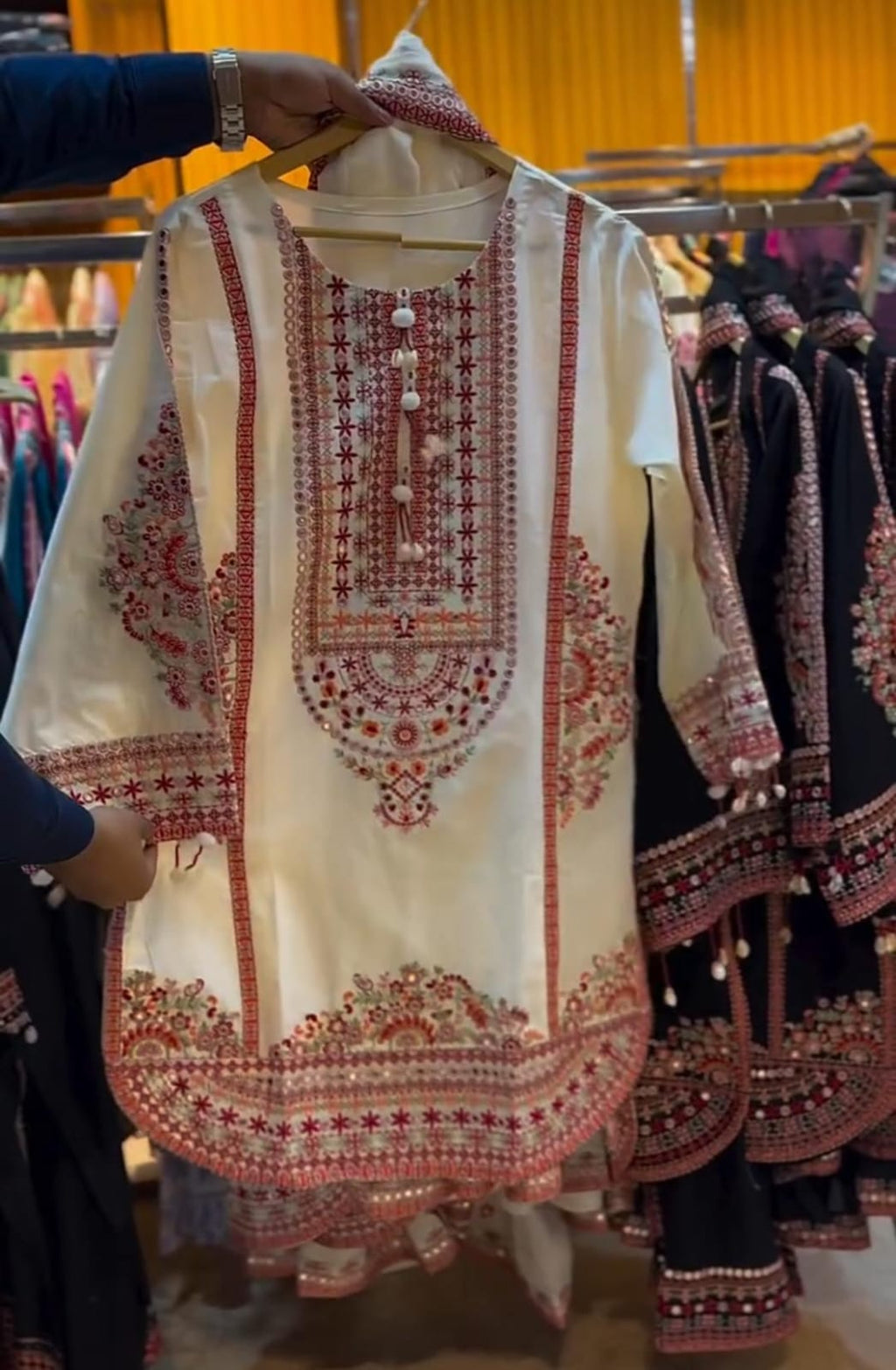 Premium Embroidered 3-Piece Suit