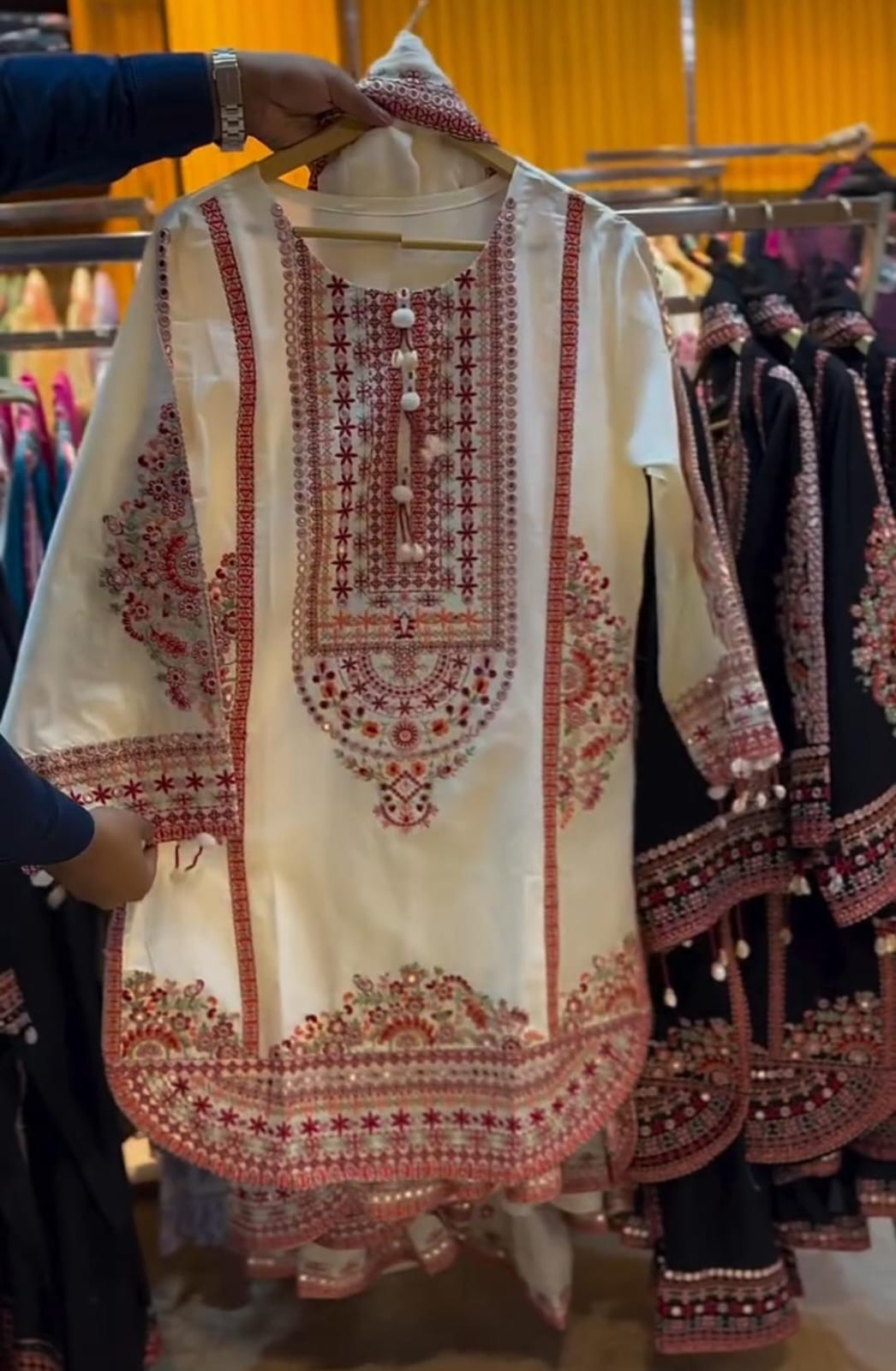 Premium Embroidered 3-Piece Suit