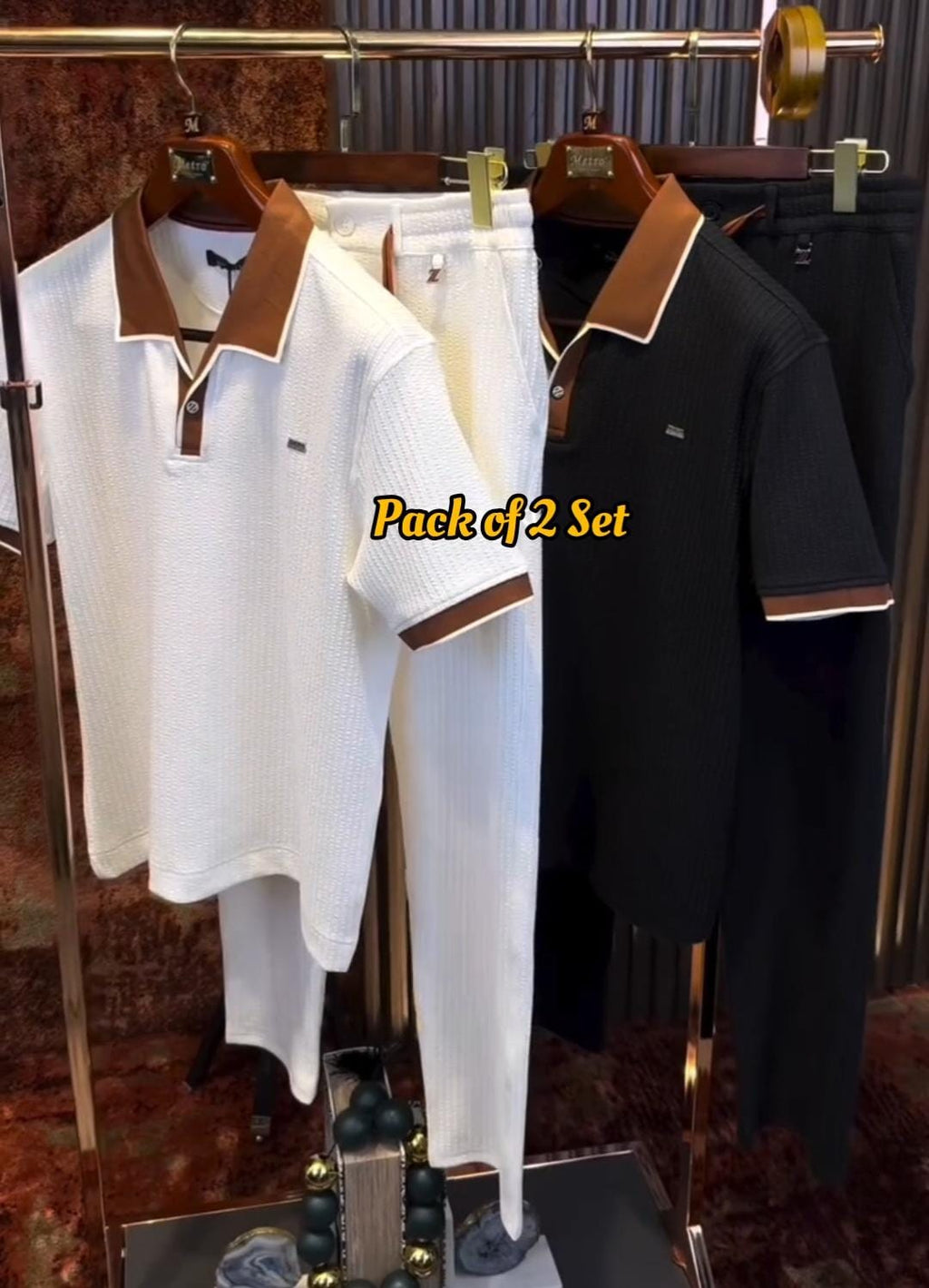 Pack of 2 Men’s T-Shirts with Trouser