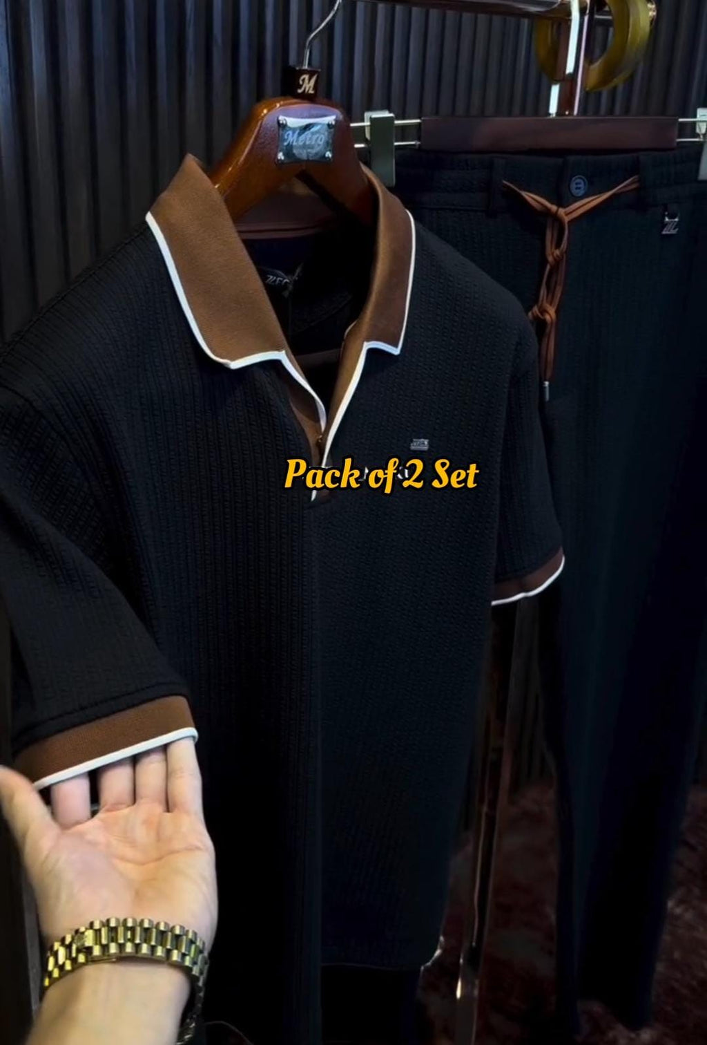 Pack of 2 Men’s T-Shirts with Trouser