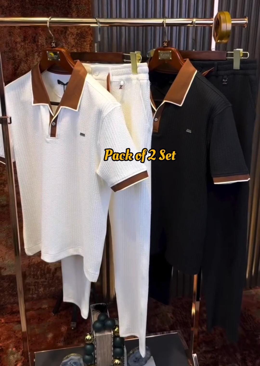 Pack of 2 Men’s T-Shirts with Trouser