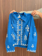 Pack of 2 Trendy Embroidery Shirt with Skirt