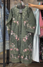 Women’s 3-Piece Gown Style Embroidered Suit