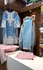 Elegant Embroidered 3-Piece Lawn Suit