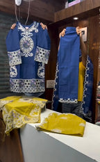 Embroidered 3-Piece Lawn Suit for Women