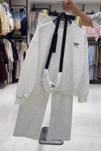Women Pastel Co-Ord Set with Crossbody Bag