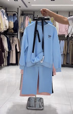 Women Pastel Co-Ord Set with Crossbody Bag