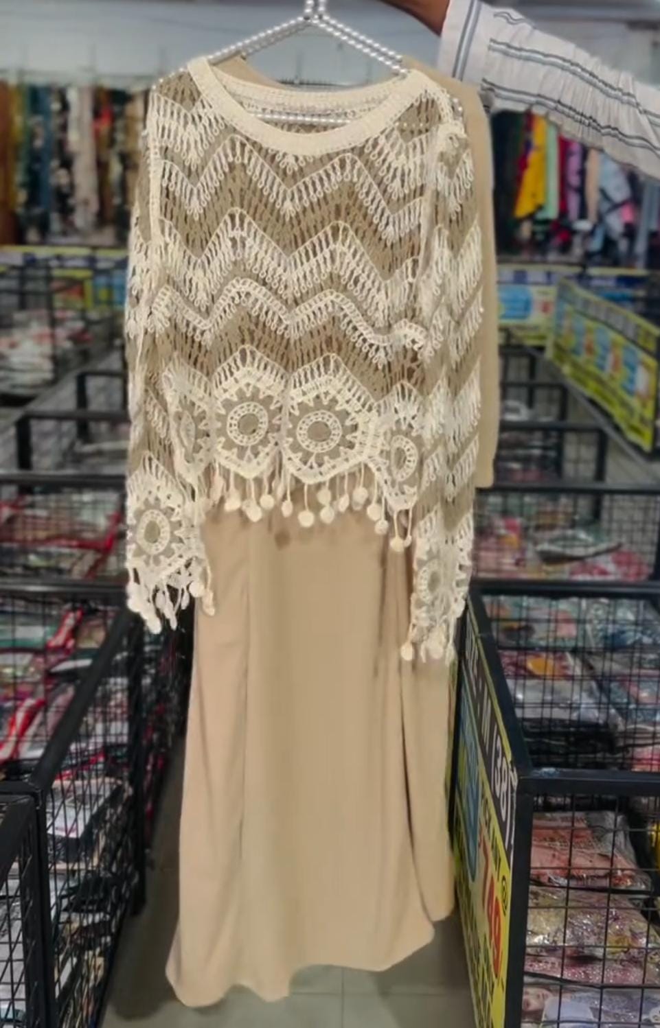 WOMEN'S TRENDY LONG MAXI WITH CROCHET UPPER