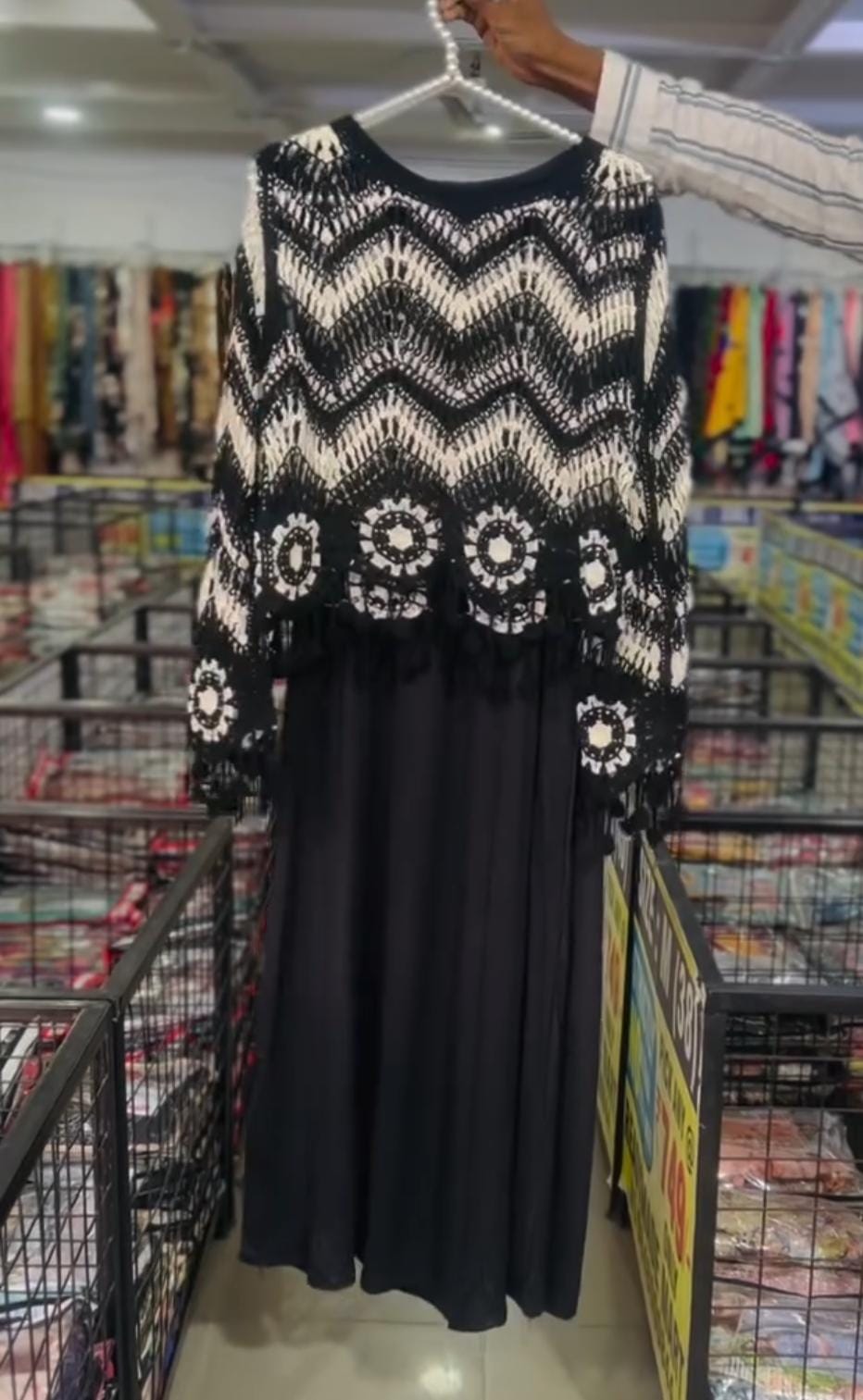WOMEN'S TRENDY LONG MAXI WITH CROCHET UPPER